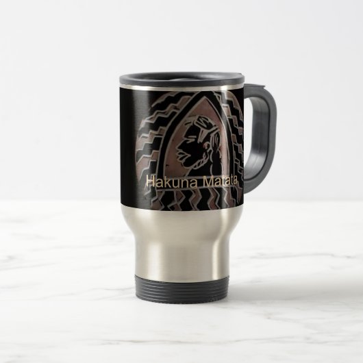 Hakuna Matata Bongo Flavor. Reisebecher (VorderseiteRechts)