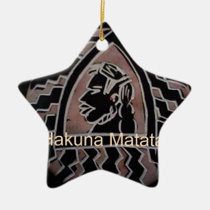Hakuna Matata Bongo Geschmack. Keramikornament