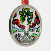 Hakuna Matata Brasilien Geschenk Silbernes Ornament (Rechts)