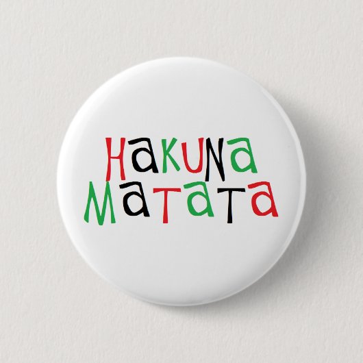 Hakuna matata button (Vorderseite)