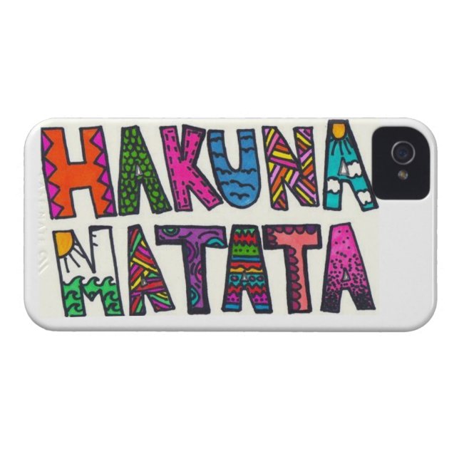 Hakuna Matata Case-Mate iPhone Hülle (Rückseite Horizontal)