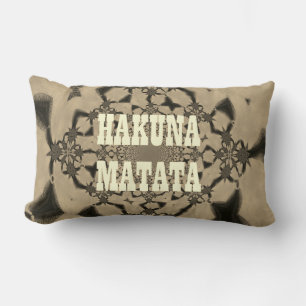Hakuna Matata Classic Wohngestaltung Cotton Lumbar Lendenkissen
