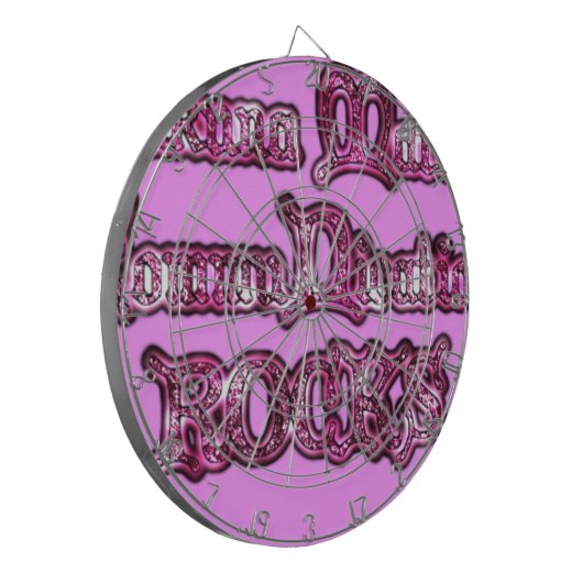 Hakuna Matata Communication ROCKS Art Print Dartscheibe (Vorderseite Links)