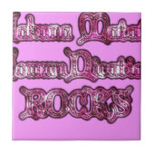 Hakuna Matata Communication ROCKS Art Print Fliese (Vorderseite)