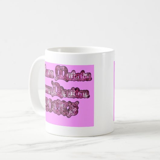 Hakuna Matata Communication ROCKS Art Print Kaffeetasse (Vorderseite Links)