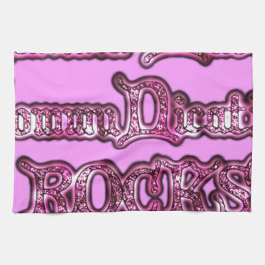 Hakuna Matata Communication ROCKS Art Print Küchentuch (Horizontal)