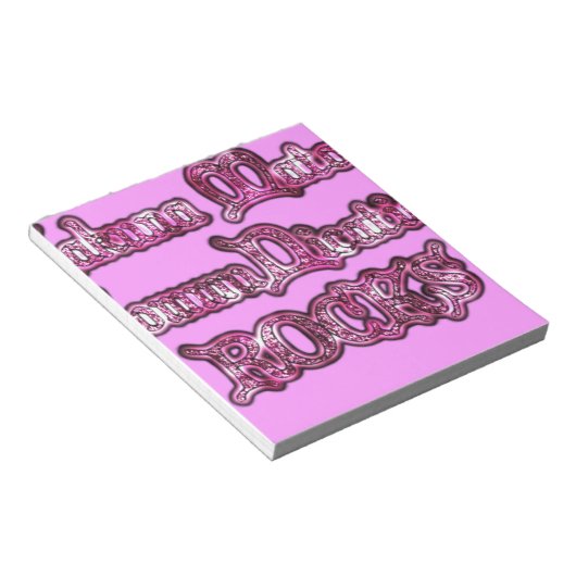 Hakuna Matata Communication ROCKS Art Print Notizblock (angewinkelt)