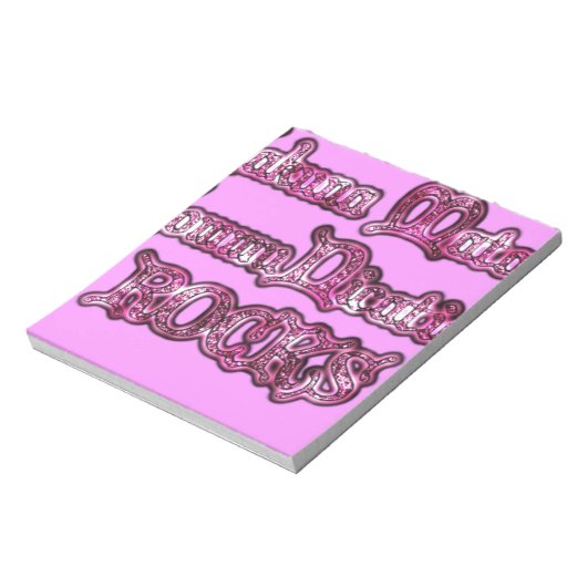 Hakuna Matata Communication ROCKS Art Print Notizblock (Rotiert)