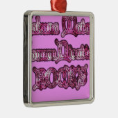 Hakuna Matata Communication ROCKS Art Print Ornament Aus Metall (Rechts)