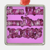 Hakuna Matata Communication ROCKS Art Print Ornament Aus Metall (Vorne)