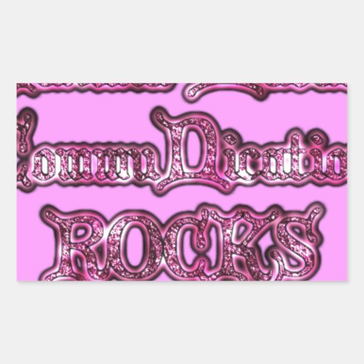 Hakuna Matata Communication ROCKS Art Print Rechteckiger Aufkleber (Vorderseite)