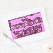 Hakuna Matata Communication ROCKS Art Print Rechteckiger Aufkleber (Umschlag)