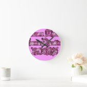 Hakuna Matata Communication ROCKS Art Print Runde Wanduhr (Zuhause)