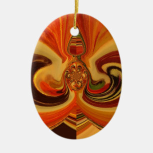 Hakuna Matata Cool Retro Vintage Blume Design.jp Keramikornament