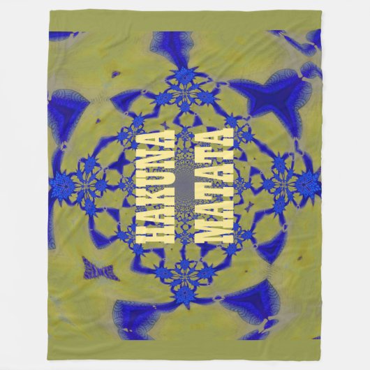 Hakuna Matata Custom Fleece Blanket (Vorderseite)