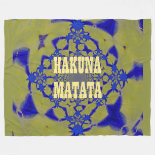 Hakuna Matata Custom Fleece Blanket