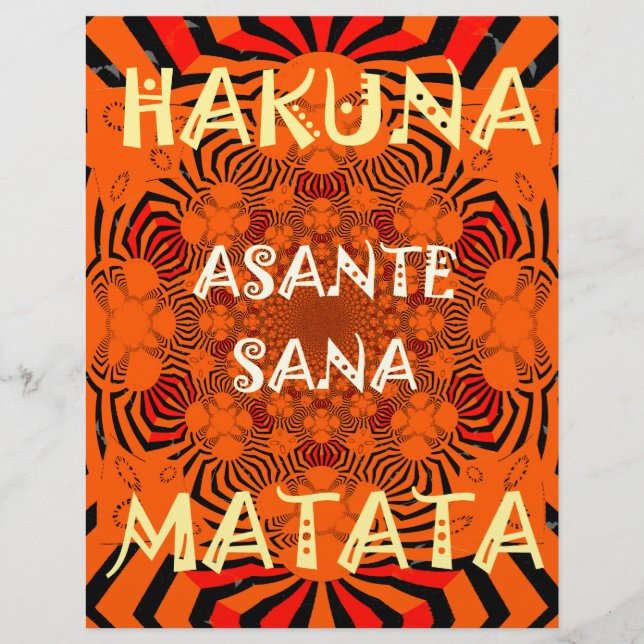 Hakuna Matata Einzigartig Außergewöhnlich modernes (Vorderseite)