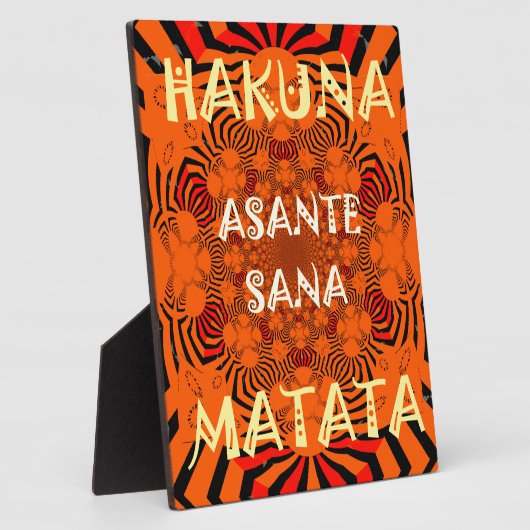 Hakuna Matata Einzigartig Außergewöhnlich modernes Fotoplatte (Seite)