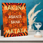 Hakuna Matata Einzigartig Außergewöhnlich modernes Fotoplatte (Seite)