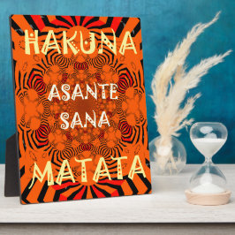 Hakuna Matata Einzigartig Außergewöhnlich modernes Fotoplatte