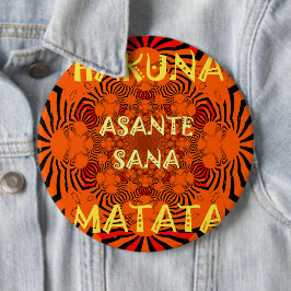Hakuna Matata Einzigartiges Dankeschön Button