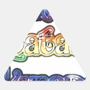 Hakuna Matata Europa Kunst Druck/Graphic Dreieckiger Aufkleber