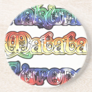 Hakuna Matata Europe Art Print/Graphic Getränkeuntersetzer