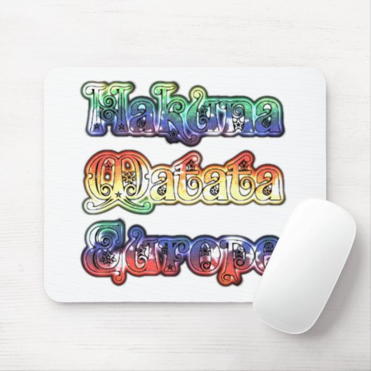 Hakuna Matata Europe Art Print/Graphic Mousepad (Mit Mouse)