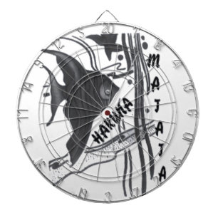 Hakuna Matata Fische Kunst drucken Dartscheibe