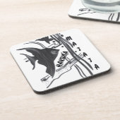 Hakuna Matata Fische Kunst drucken Getränkeuntersetzer (Linke Seite)