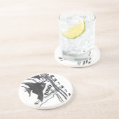 Hakuna Matata Fische Kunst drucken Sandstein Untersetzer (Seite)