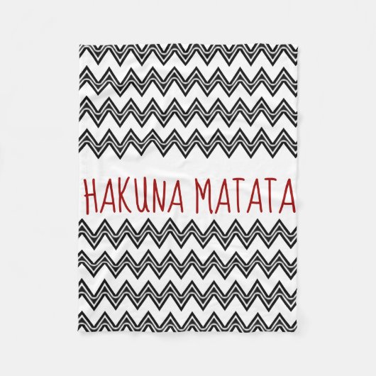 HAKUNA MATATA FLEECEDECKE (Vorderseite)
