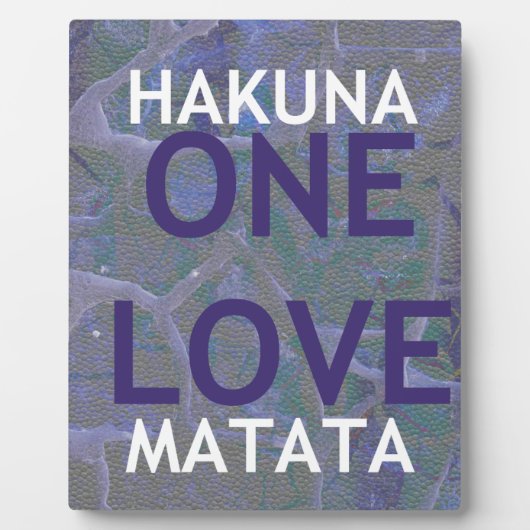 HAKUNA MATATA FOTOPLATTE (Vorderseite)
