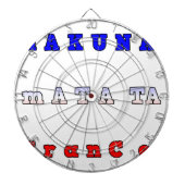 Hakuna Matata Frankreich Art Print/Graphic Dartscheibe (vorne)