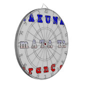 Hakuna Matata Frankreich Art Print/Graphic Dartscheibe (Vorderseite Links)