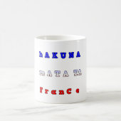 Hakuna Matata Frankreich Art Print/Graphic Kaffeetasse (Mittel)