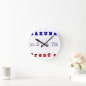 Hakuna Matata Frankreich Art Print/Graphic Runde Wanduhr (Zuhause)