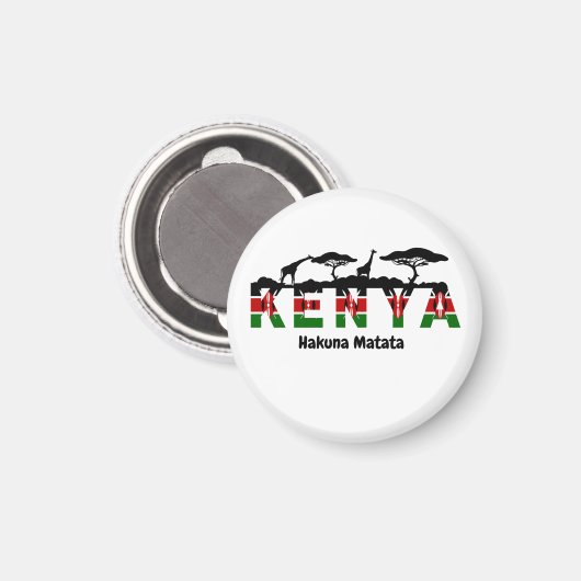 Hakuna Matata fridge magnet (Vorderseite/Rückseite)