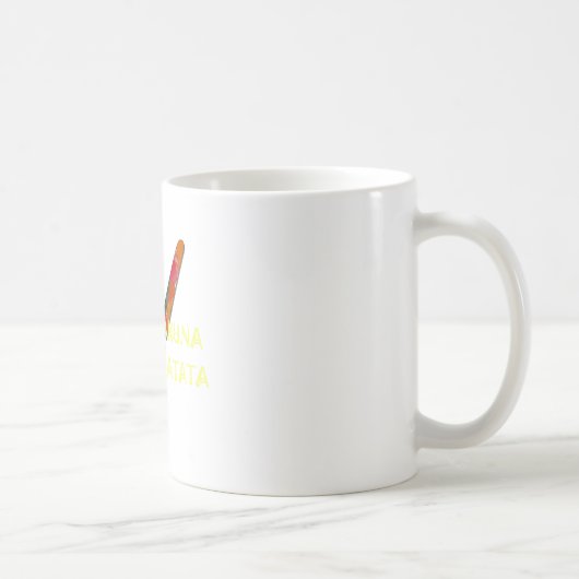 Hakuna Matata Frieden Kaffeetasse (Rechts)