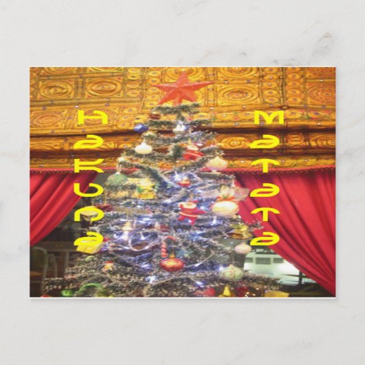 Hakuna Matata Frohe Weihnachten & ein glückliches (Vorderseite)