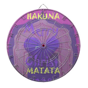 Hakuna Matata Frohe Weihnachten Liebe Design.jpg Dartscheibe