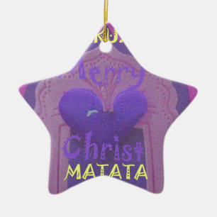 Hakuna Matata Frohe Weihnachten Liebe  Design.jpg Keramikornament