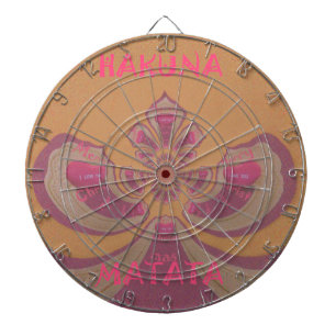Hakuna Matata Frohe Weihnachten liebevolle Herzen Dartscheibe