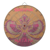 Hakuna Matata Frohe Weihnachten schöne Herzen Desi Dartscheibe (vorne)