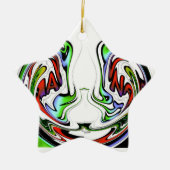 Hakuna Matata Funny Funny Fish Geschenk Farben Keramik Ornament (Vorne)