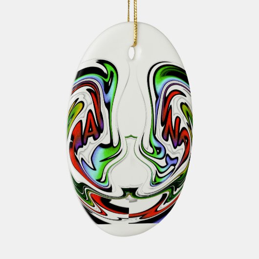 Hakuna Matata Funny Funny Fish Geschenk Farben Keramikornament (Rechts)