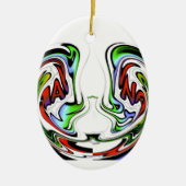 Hakuna Matata Funny Funny Fish Geschenk Farben Keramikornament (Vorne)