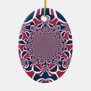 Hakuna Matata Geschenke trendige stilvolle rote un Keramikornament