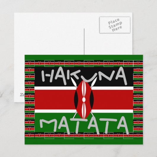 Hakuna Matata Geschenkkarten Postkarte (Vorne/Hinten)