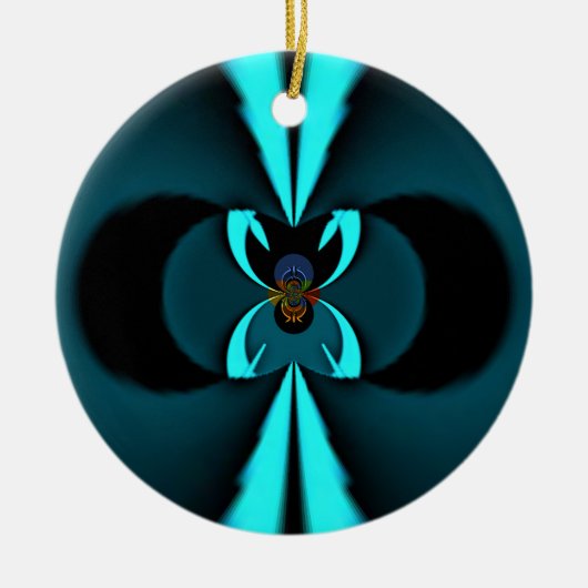 Hakuna Matata gibt Blue Shield Keramik Ornament (Vorne)